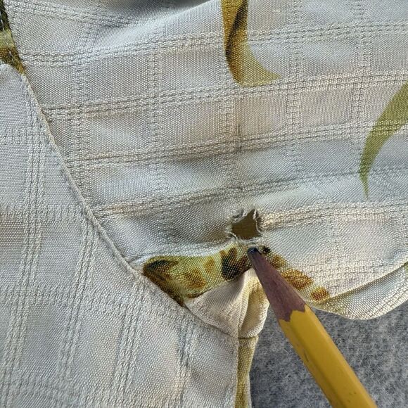 Tommy Bahama Ivory Breach Tropical Floral Hawaiian Silk Camp Shirt Mens Large** - Picture 10 of 10